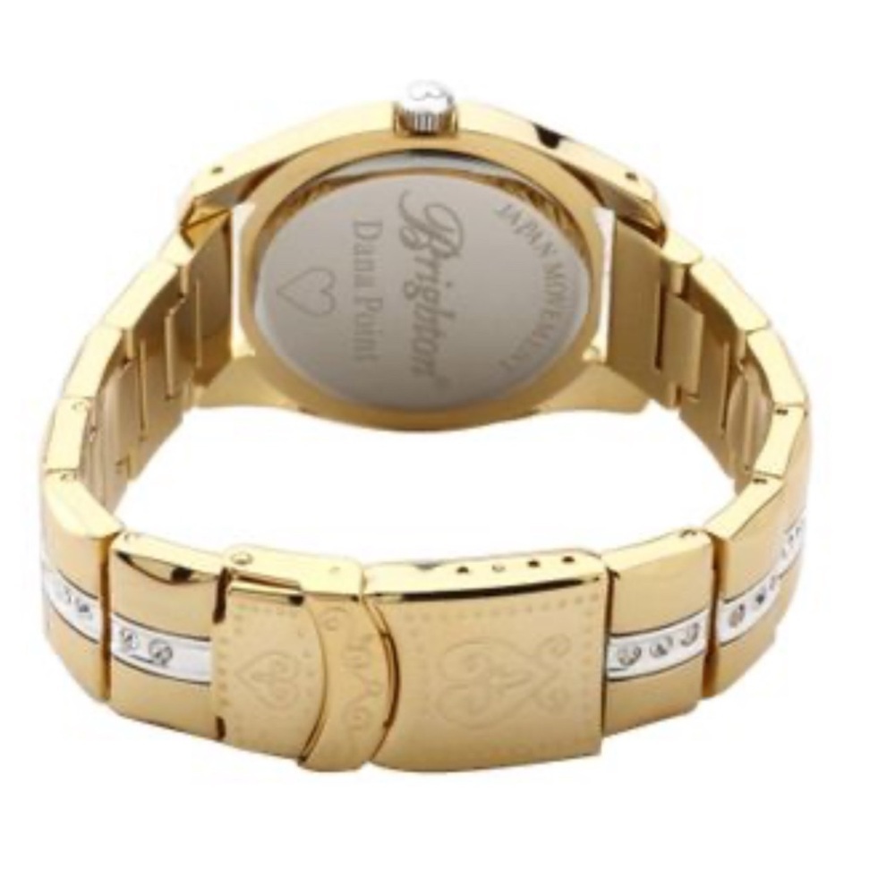 Brighton Dana Point Gold Watch. Summer Time Look Beautiful Crystals. New battery - Picture 6 of 7